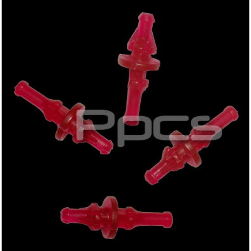Rubber Screws – Open Chassis Fan Mounts (Vibration Isolators) – Set of 4 – UV Red