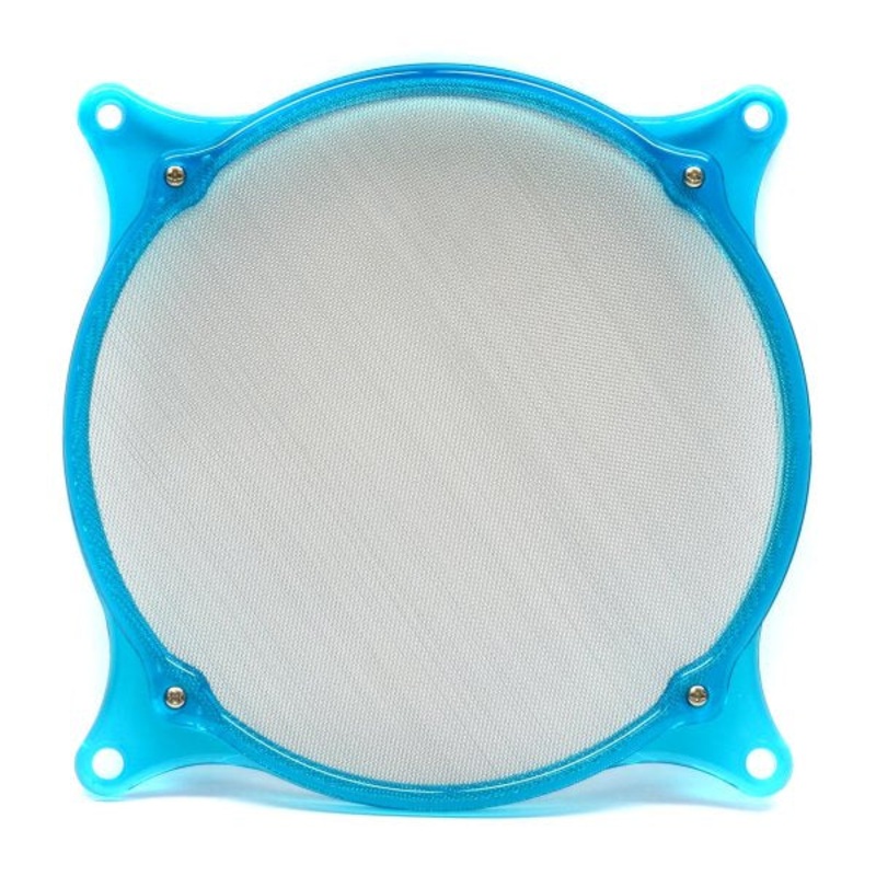 FilterRight 92mm Aluminum Fan Filter – UV Blue