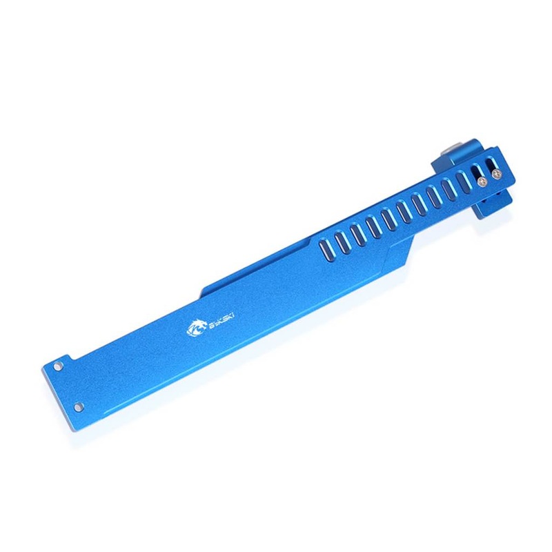 Bykski Universal GPU Aluminum Support Bracket – Blue (B-GPU-BT)