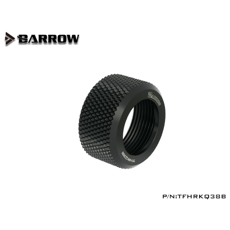 Barrow Choice Multicolor G1/4 Compression Fitting Alloy ring (ID3/8-OD1/2) Soft Tubing Alloy ring-Black
