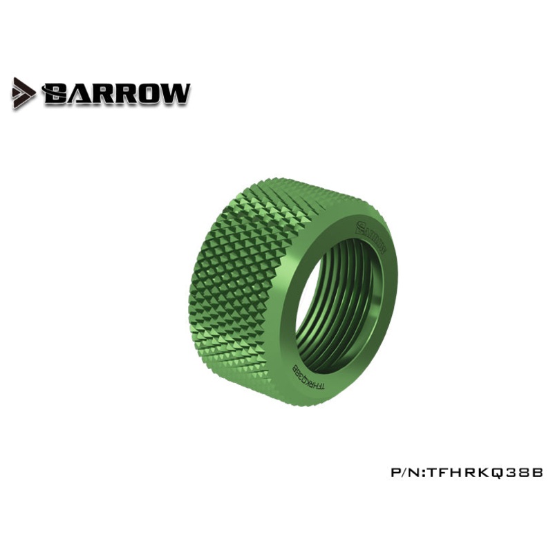 Barrow Choice Multicolor G1/4 Compression Fitting Alloy ring (ID3/8-OD1/2) Soft Tubing Alloy ring-Emerald