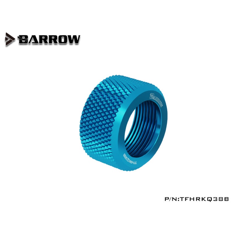 Barrow Choice Multicolor G1/4 Compression Fitting Alloy ring (ID3/8-OD1/2) Soft Tubing Alloy ring-Lake Blue