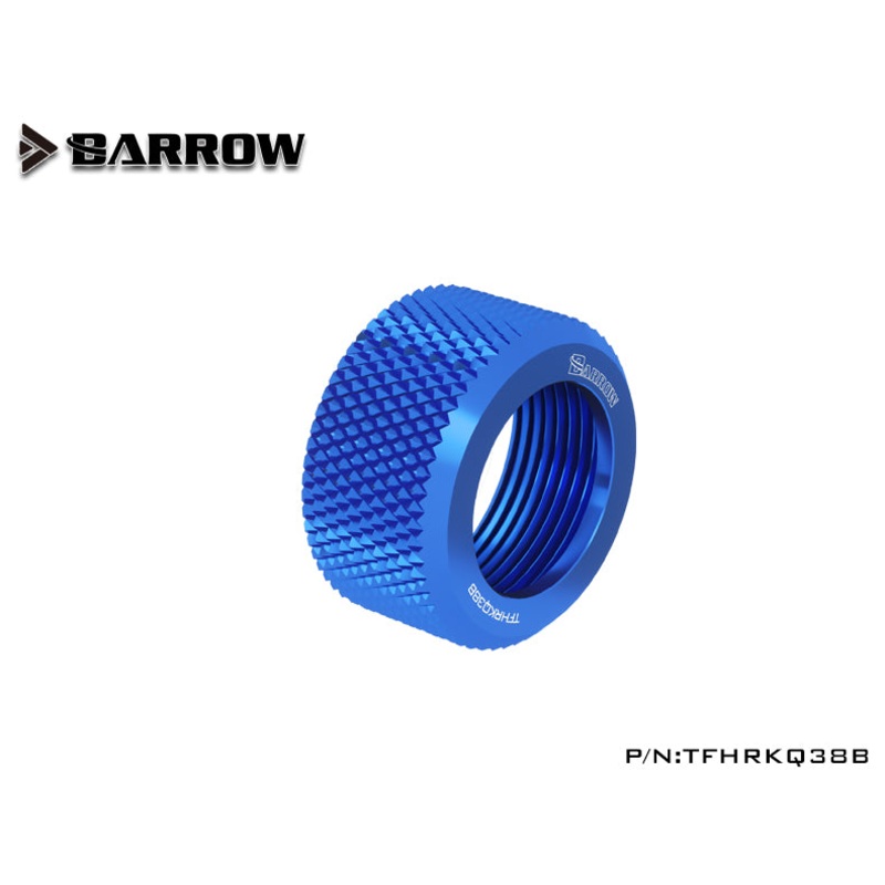 Barrow Choice Multicolor G1/4 Compression Fitting Alloy ring (ID3/8-OD1/2) Soft Tubing Alloy ring-Sapphire Blue