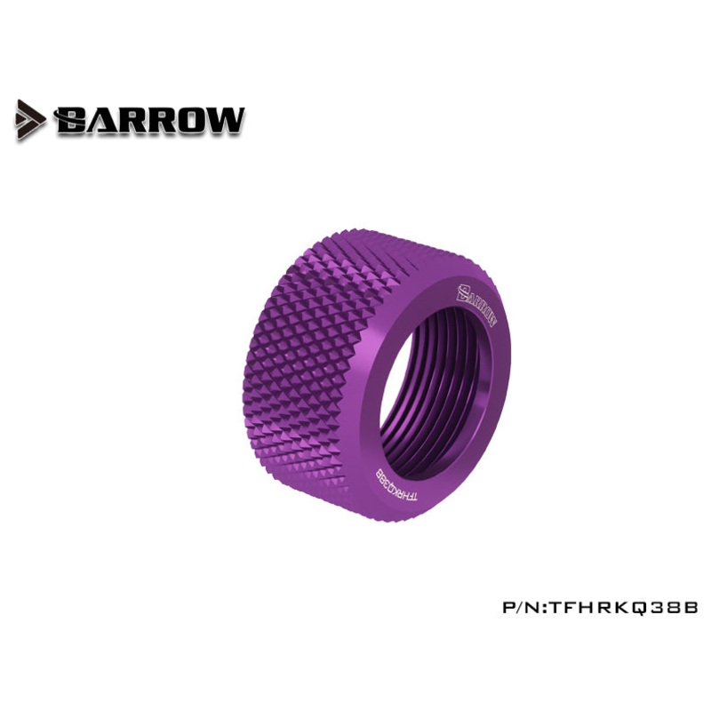 Barrow Choice Multicolor G1/4 Compression Fitting Alloy ring (ID3/8-OD1/2) Soft Tubing Alloy ring-Violet