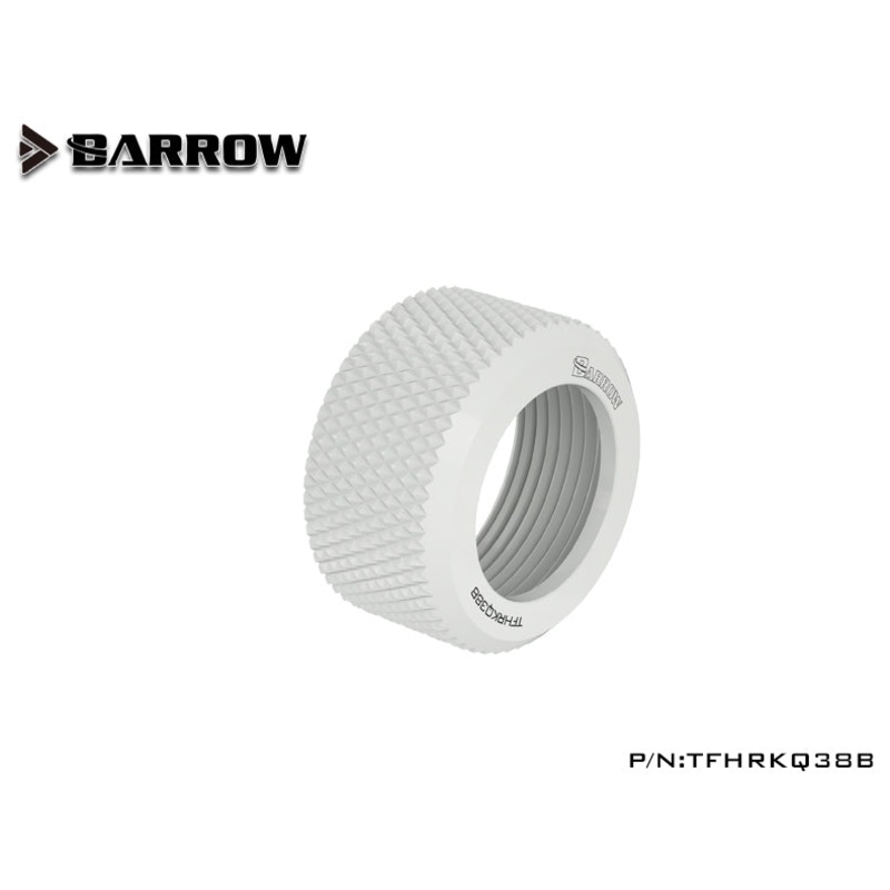 Barrow Choice Multicolor G1/4 Compression Fitting Alloy ring (ID3/8-OD1/2) Soft Tubing Alloy ring-White