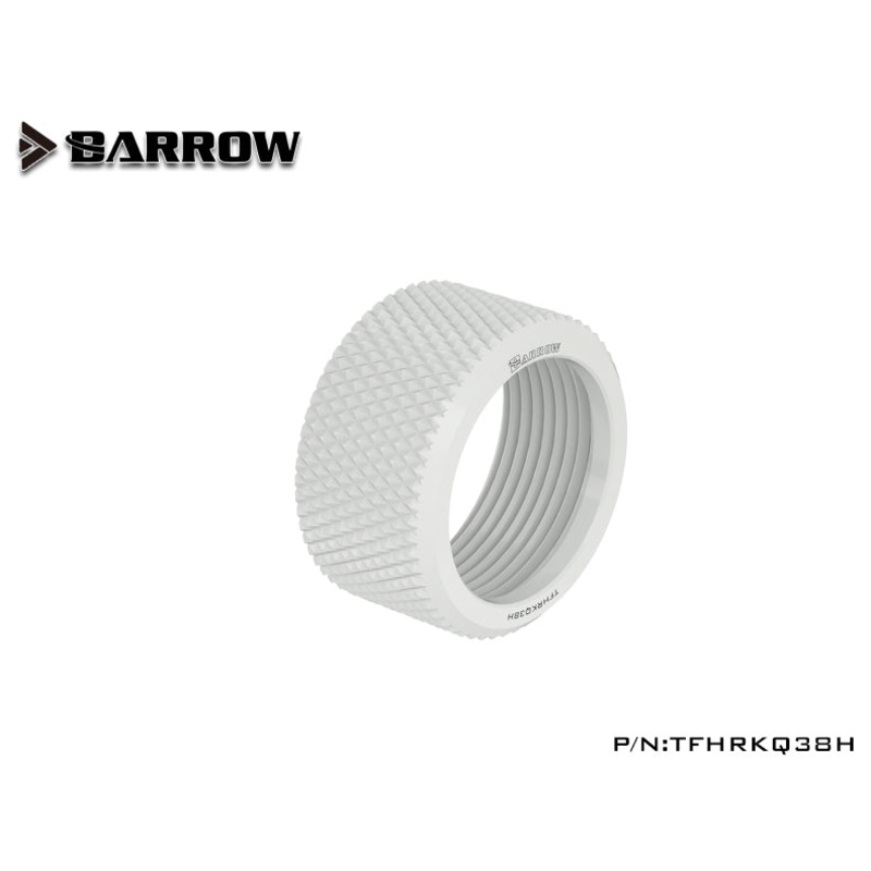 Barrow Choice Multicolor G1/4 Compression Fitting Alloy ring (ID3/8-OD5/8)Soft Tubing Alloy ring-White