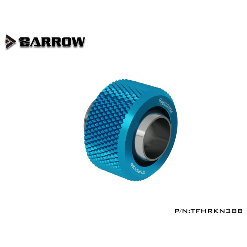 Barrow Choice Multicolor G1/4 Compression Fitting (ID3/8-OD1/2 ) Soft Tubing-Lake Blue