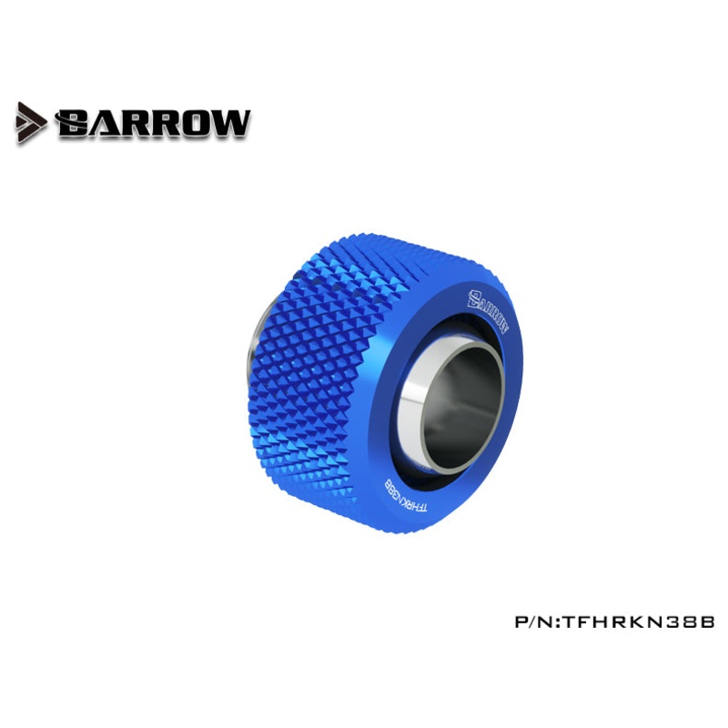 Barrow Choice Multicolor G1/4 Compression Fitting (ID3/8-OD1/2 ) Soft Tubing-Sapphire Blue