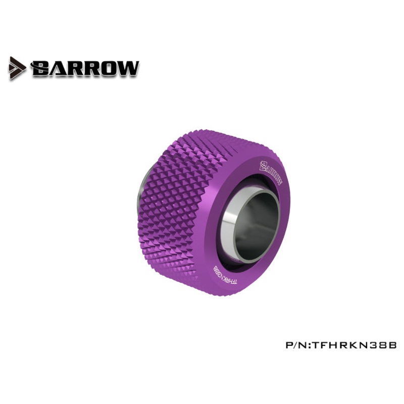 Barrow Choice Multicolor G1/4 Compression Fitting (ID3/8-OD1/2 ) Soft Tubing-Violet