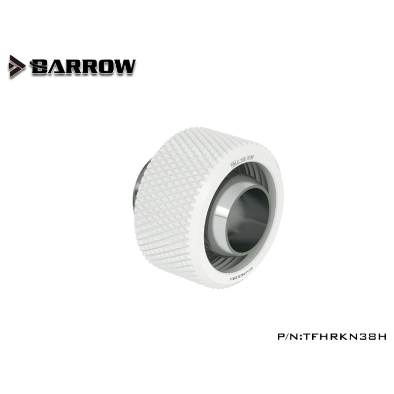 Barrow Choice Multicolor G1/4Compression Fitting (ID3/8-OD5/8) Soft Tubing -White