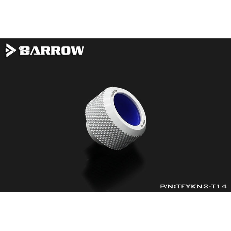 Barrow 14mm Rigid Compression Fitting with Enhanced Anti-off Rubber Ring – White