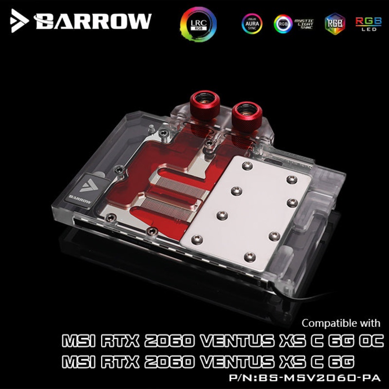 Barrow full coverage GPU Water Block for MSI VENTUS Aurora LRC2.0 RGB