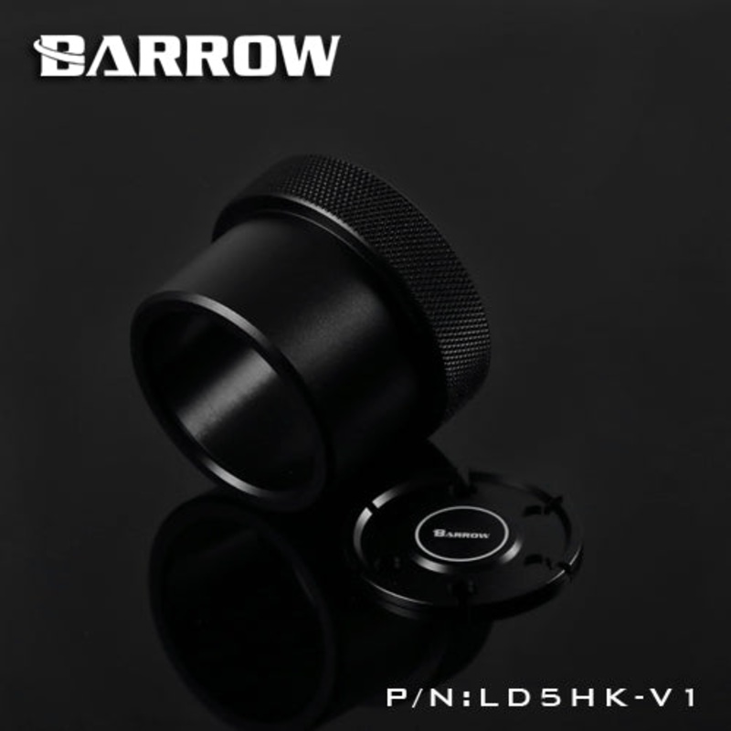 Barrow Special Aluminum Heatsink Top Kit For D5/MCP655 Pump – Black