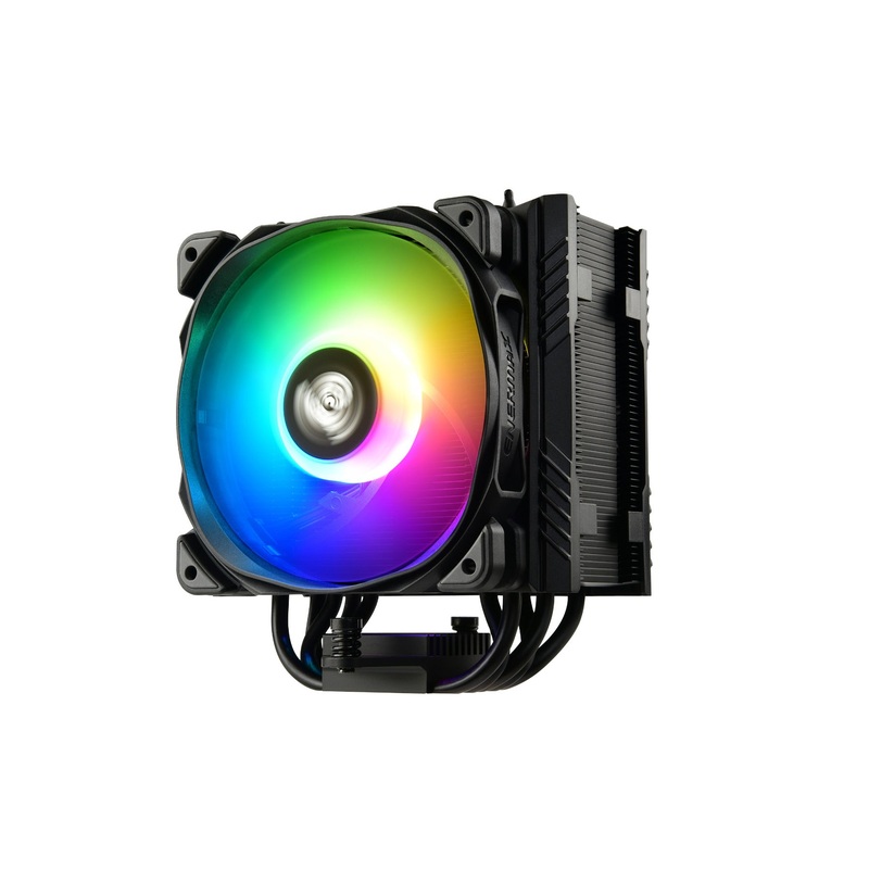 Enermax ETS-T50 ARGB CPU Air Cooler 120mm Addressable RGB Fan Intel/ AMD Support – Black