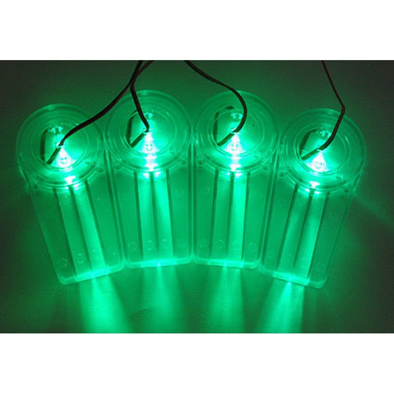 Large LED Acrylic Case Feet – Green