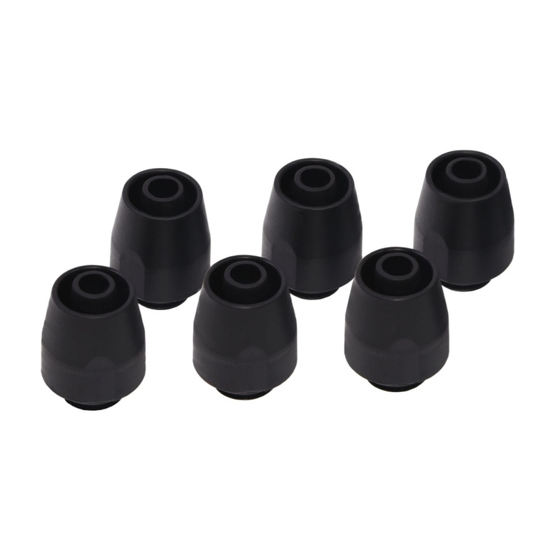Alphacool HF screw-on sleeve TPV – 12.7/7.6mm straight – Black