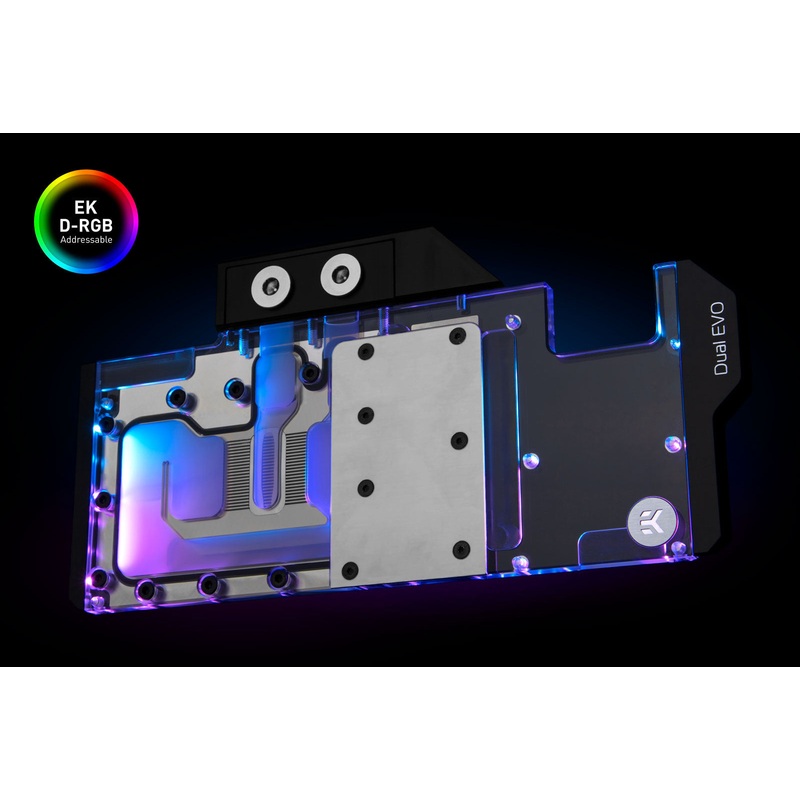 EK-Quantum Vector Dual Evo RTX 2070/2080 D-RGB – Nickel + Plexi