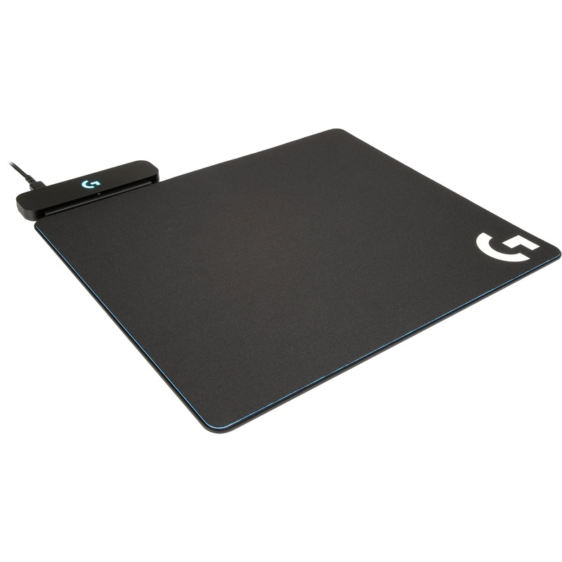 Logitech G Powerplay Wireless Charging System for G502 Lightspeed, G703, G903 Lightspeed and PRO Wireless Gaming Mice, Cloth or Hard Gaming Mouse Pad – Black