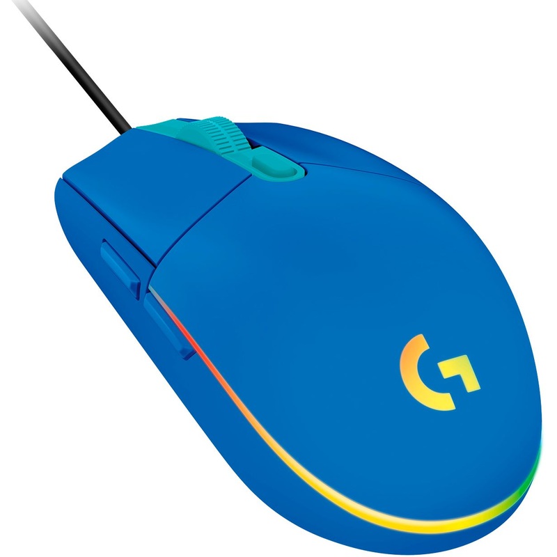 Logitech G203 LIGHTSYNC USB Wired 8000 dpi Gaming Mouse – Blue 910-005792