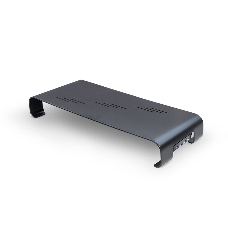 Metal Computer Monitor Stand Riser with USB 3.0 Hub 19 platform and 3 height