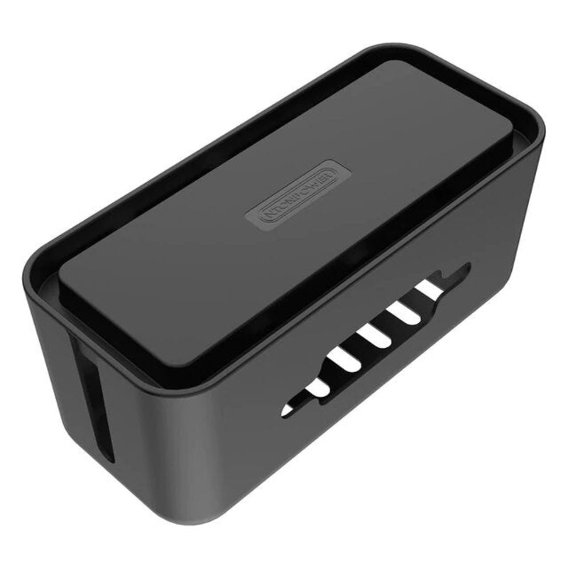 NTONPOWER Cable Management Box with Holder Plastic Cable Storage Box