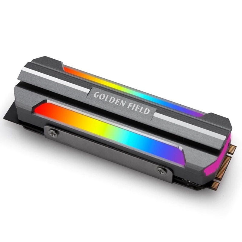 RGB M.2 SSD Heatsink NGFF 2280 NVMe Solid State Drive Cooler for Desktop PC Computer