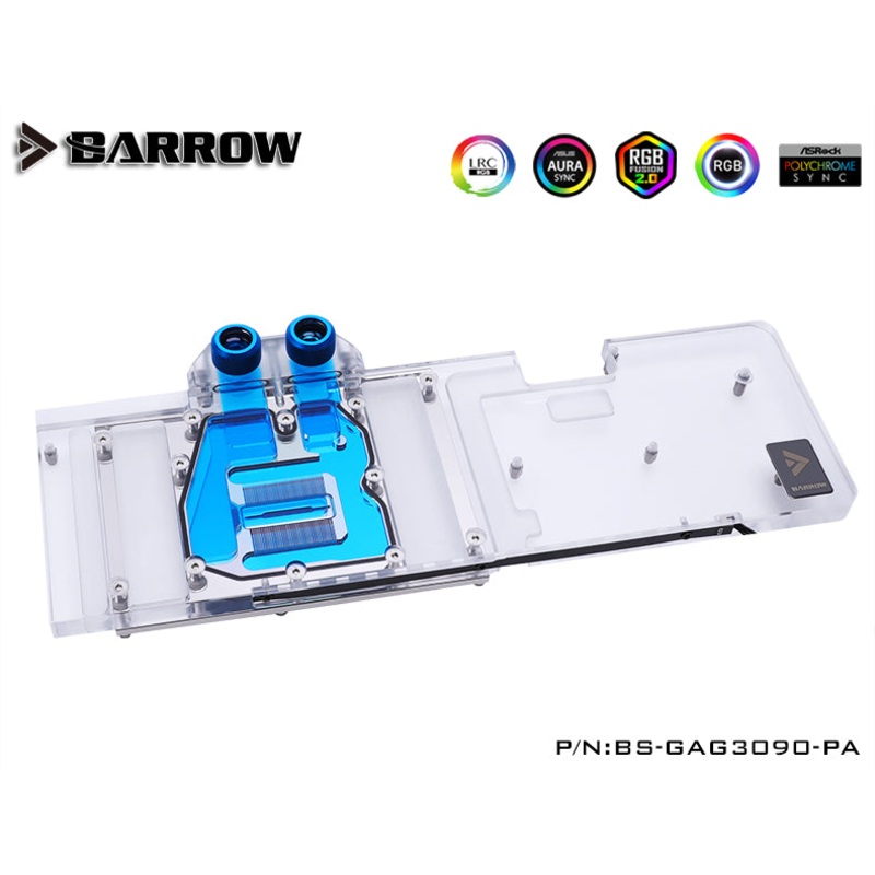 Barrow LRC2.0 full coverage GPU Water Block for GALAX 3090 GAMER OC Aurora