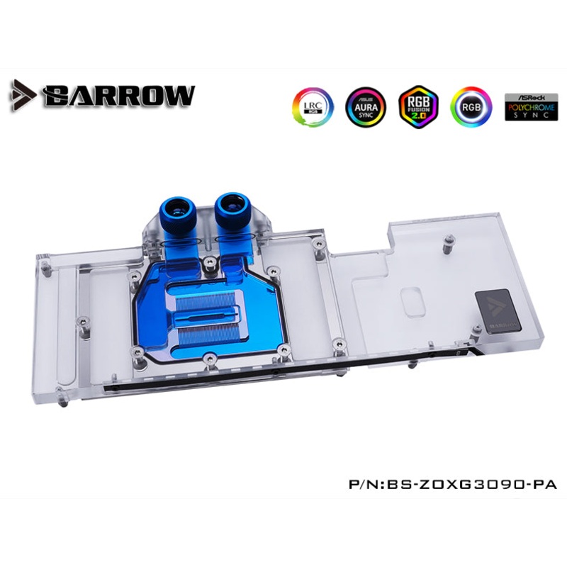 Barrow LRC2.0 full coverage GPU Water Block for ZOTAC 3090 X GAMING