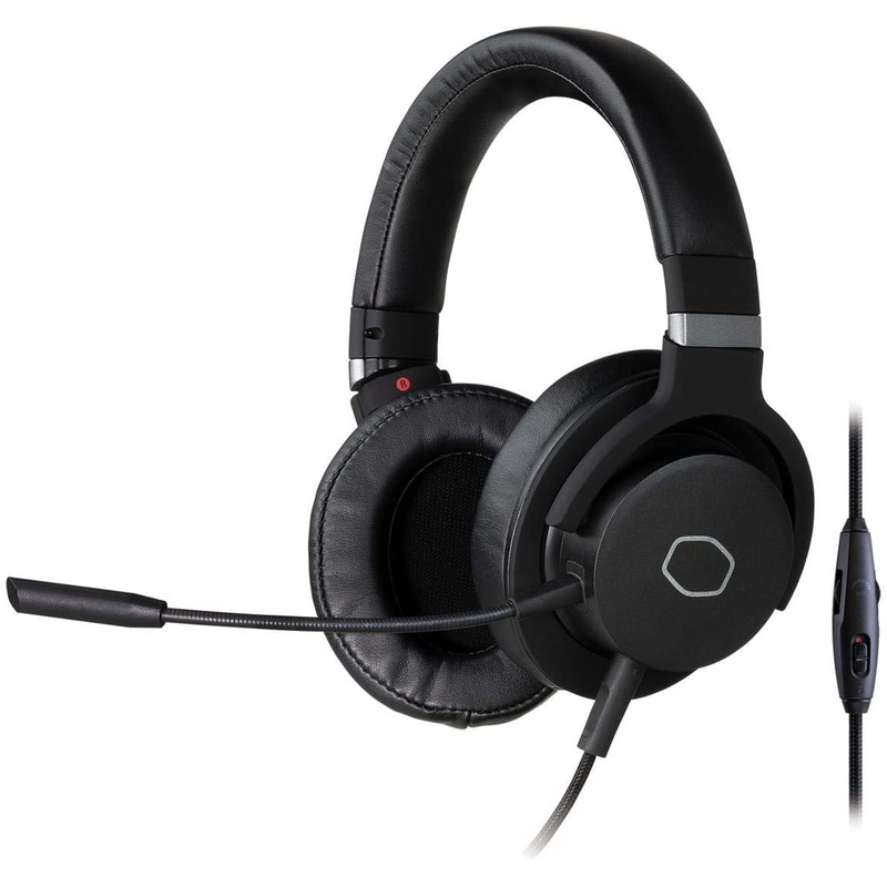 Cooler Master MH-751 MH751 2.0 Gaming Headset with Plush, Swiveled Earcups, 40mm Neodymium Drivers, and Omni-Directional Boom Mic for PC, PS4, and Xbox,Black