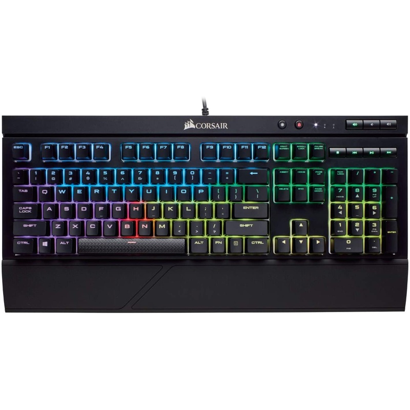 Corsair K68 RGB Mechanical Gaming Keyboard, Backlit RGB LED, Dust and Spill Resistant – Linear & Quiet – Cherry MX Red