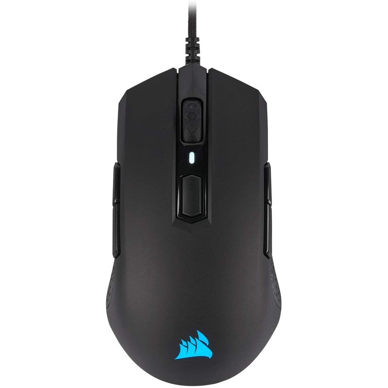 Corsair M55 RGB Pro Wired Ambidextrous Multi-Grip Gaming Mouse – 12,400 DPI Adjustable Sensor – 8 Programmable Buttons – Black