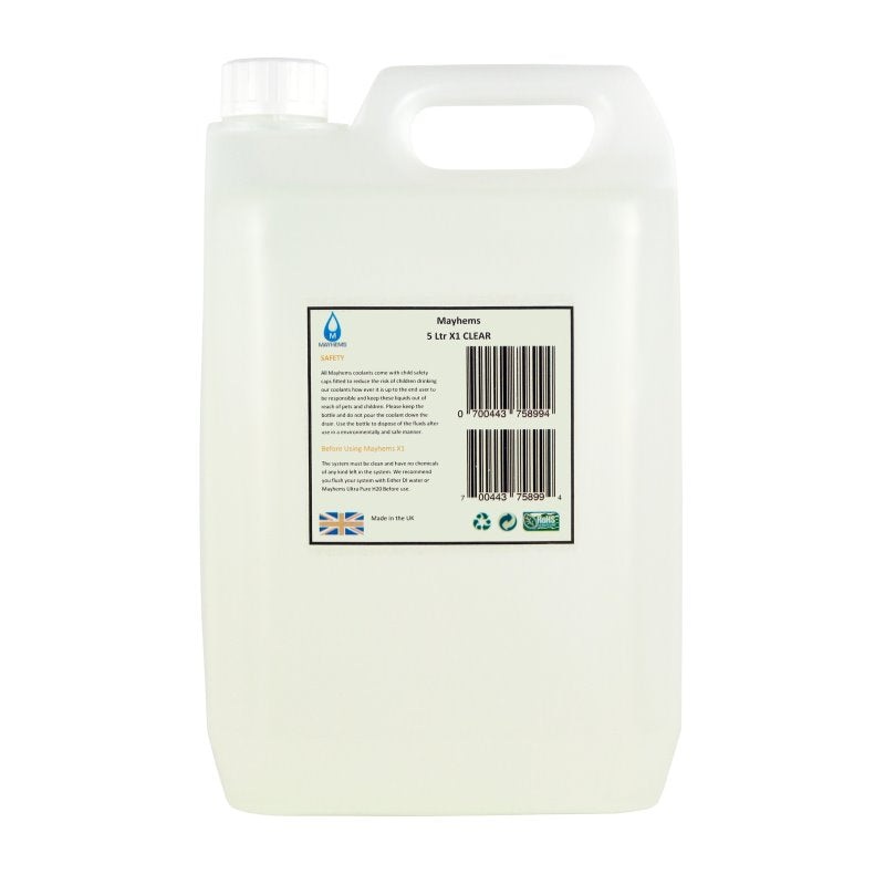 Mayhems X1 Clear Premixed Watercooling Fluid – 5L