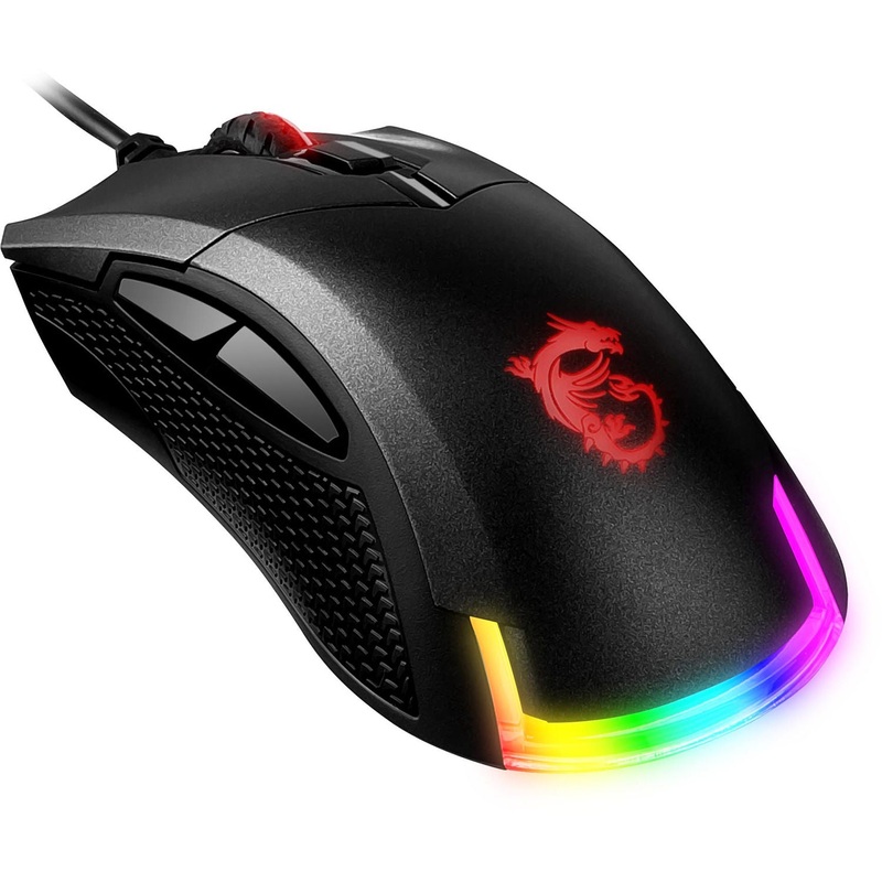MSI CLUTCHGM50 Gaming USB RGB Adjustable up to 7200 DPI 1ms 6 Buttons