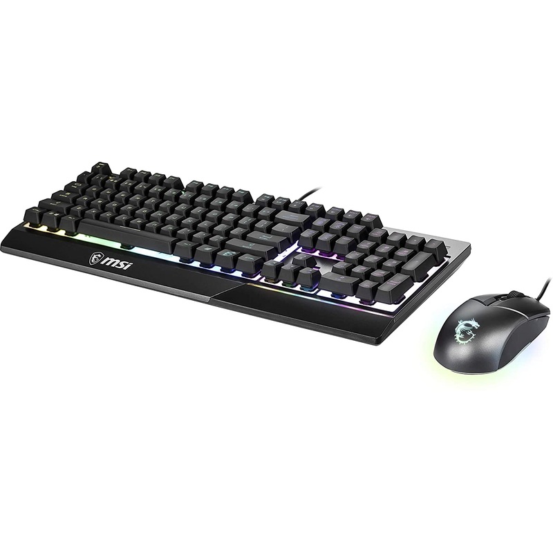 MSI Vigor Backlit RGB Dedicated Hotkeys Anti-Ghosting Mechanical Feel Gaming Keyboard & Gaming Mouse Combo