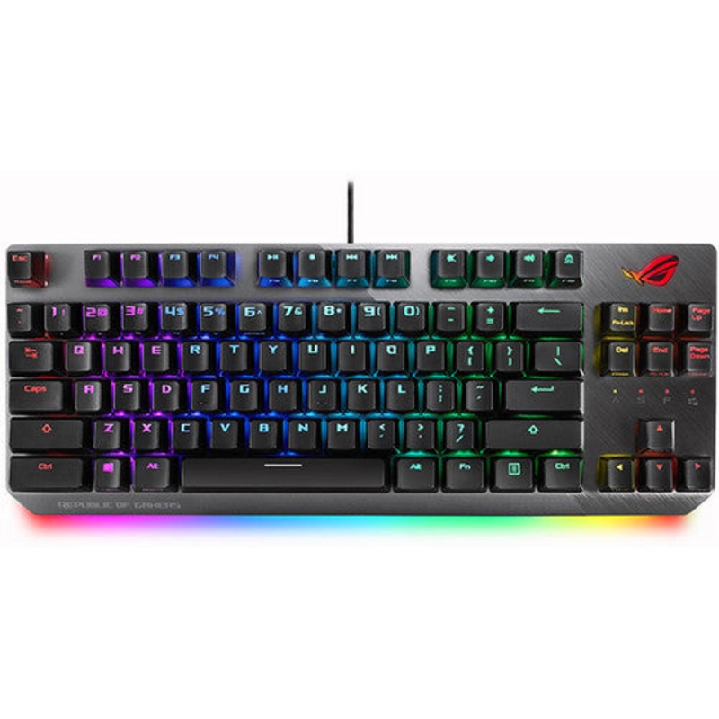 ASUS RGB Mechanical Gaming Keyboard – ROG Strix Scope TKL | Cherry MX Red Switches