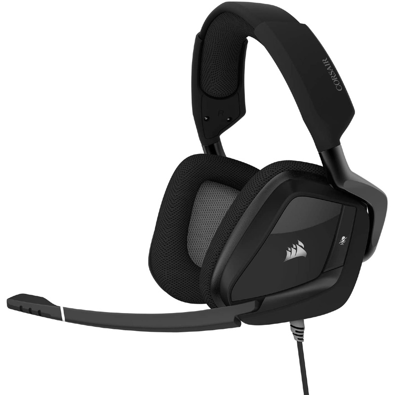 Corsair Void RGB Elite USB Premium Gaming Headset with 7.1 Surround Sound, Carbon