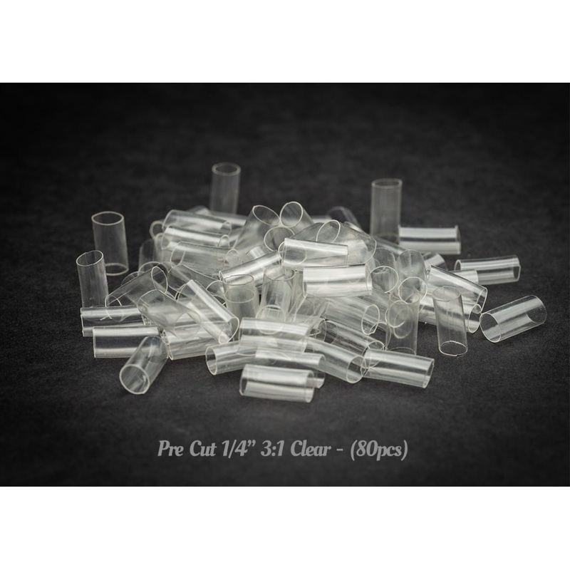 MAINFrame Customs Pre Cut 3/16 3:1 Heatshrink  Clear (80pcs)