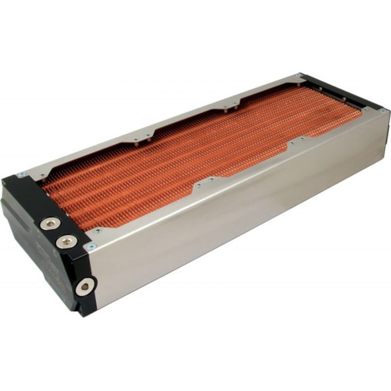 Aquacomputer airplex modularity system 360 mm, copper fins, one circuit, stainless steel side panels