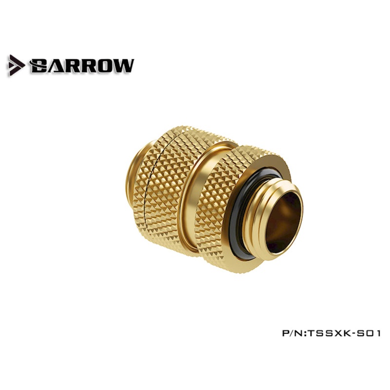 Barrow Dual G1/4 Adjustable Aqua link Pipe (16-22MM) Gold