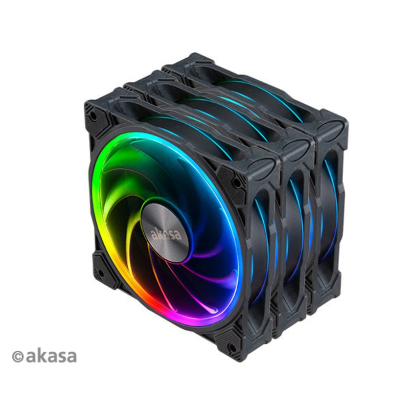 SOHO AR Kit Trio of Premium 120mm Addressable RGB Fans with Splitter Cables