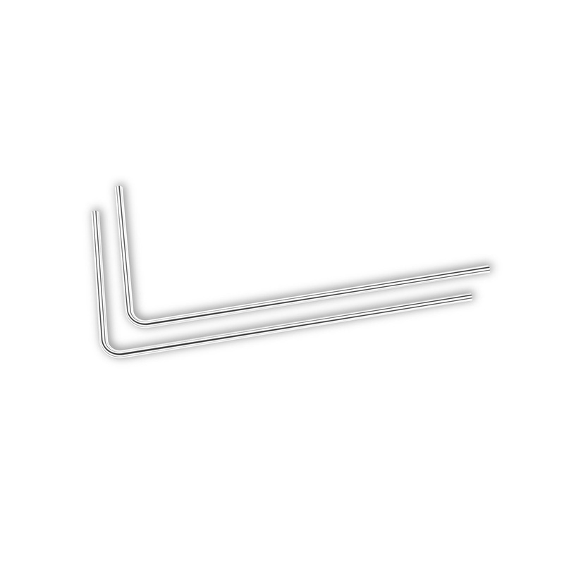 EK-Loop Metal Tube 12mm 0.8m Pre-Bent 90 – Nickel (2pcs)