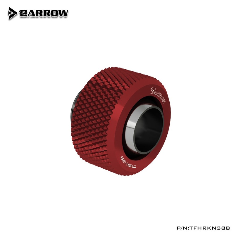 Barrow Choice Multicolor G1/4 Compression Fitting (ID3/8-OD1/2 ) Soft Tubing-Blood Red BWA8883284