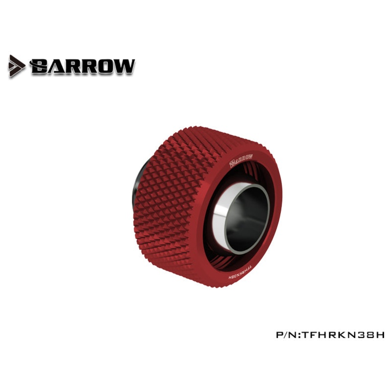 Barrow Choice Multicolor G1/4Compression Fitting (ID3/8-OD5/8) Soft Tubing -Blood Red BWA8883283
