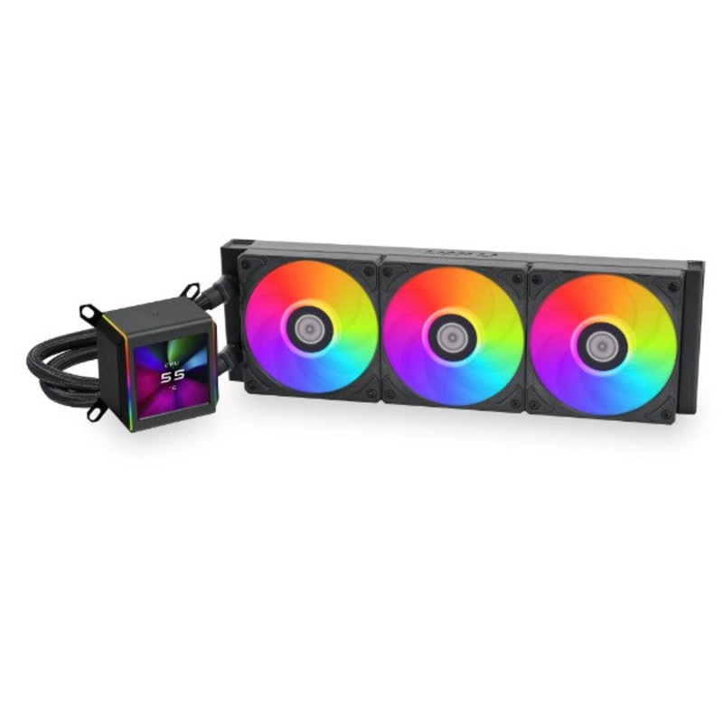 Lian Li GALAHAD II LCD 360 AIO With High Performance RGB Fans. – Black