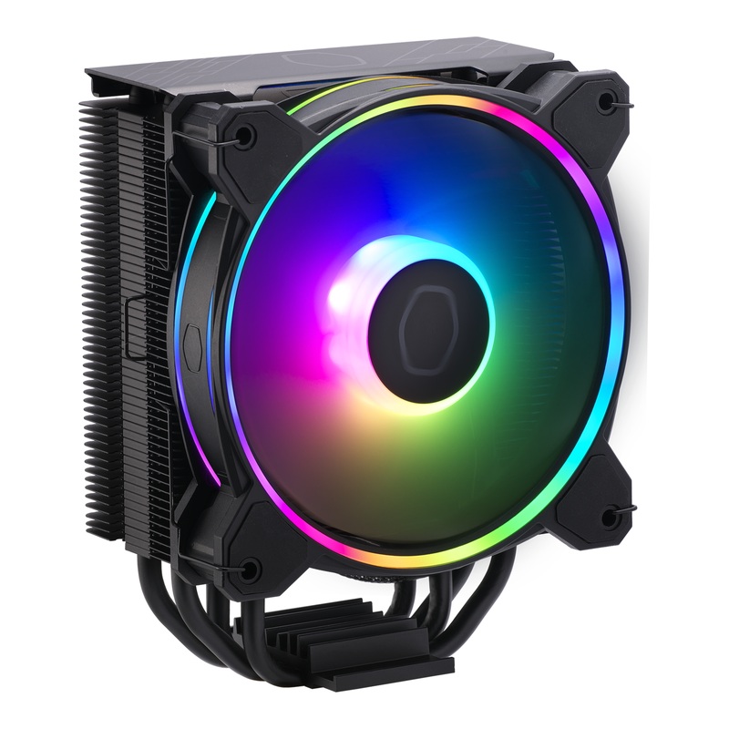 Cooler Master Hyper 212 Halo MF120 Halo Fan ARGB AMD Ryzen AM5/AM4, Intel LGA1700/1200 CPU Air Cooler – Black
