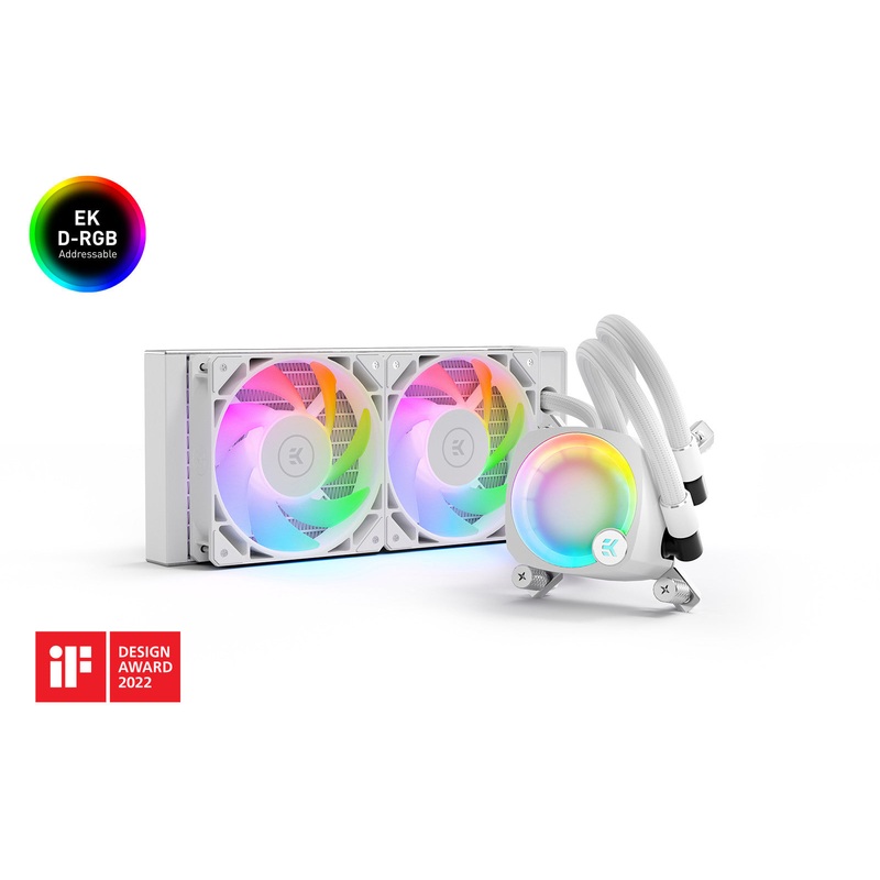 EK-Nucleus AIO CR240 Lux D-RGB – White