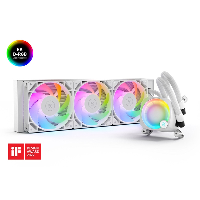 EK-Nucleus AIO CR360 Lux D-RGB – White