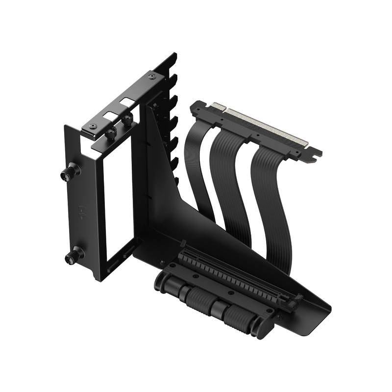 Fractal Design Flex 2 PCIe 4.0 x16 Vertical GPU Riser with Bracket – Black