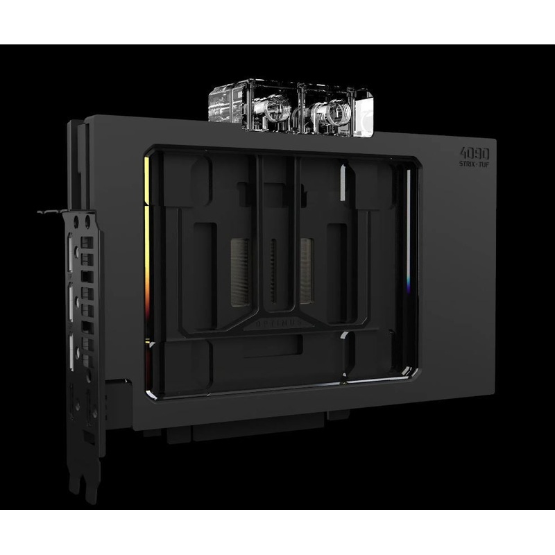 OPTIMUS SIGNATURE 4090 GPU BLOCK – STRIX – Rev2 – Black Ceramic – Copper Cold Plate
