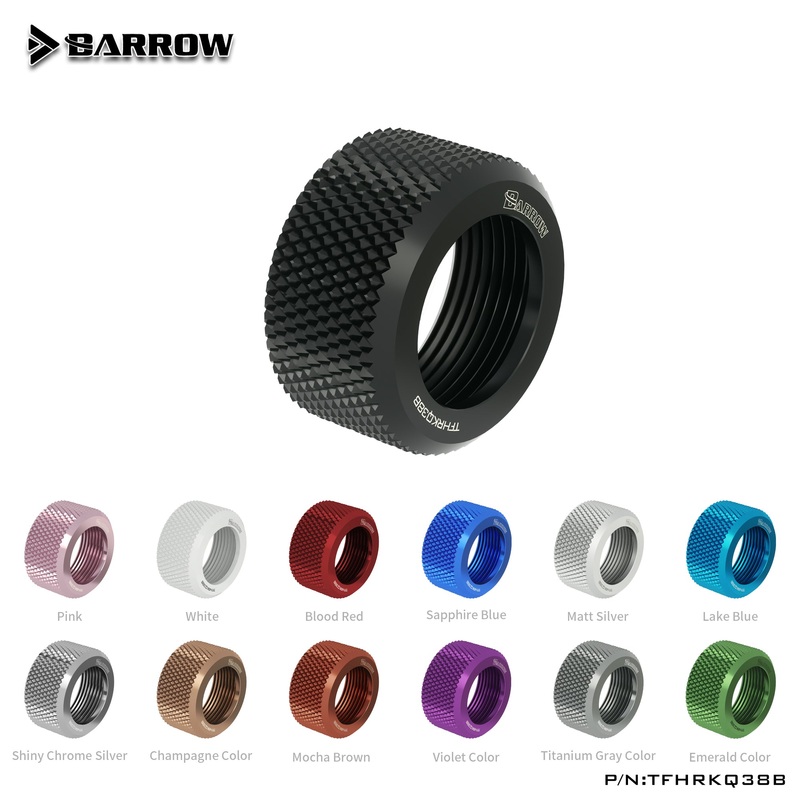 Barrow Choice Multicolor G1/4 Compression Fitting Alloy ring (ID3/8-OD1/2) Soft Tubing Alloy ring